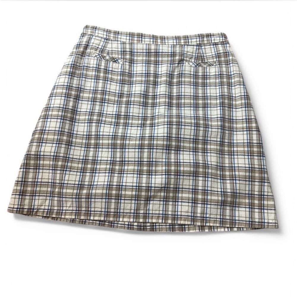 Vintage Plaid Lightweight‎ Miniskirt